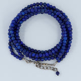 Lapis Lazuli Gemstone Beads 925 Silver Necklace