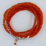 Carnelian Double Strand Beads Necklace - Carnelian Jewelry