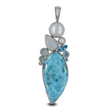 Larimar 925 Silver Pendant