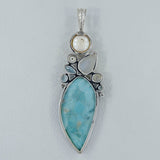 Larimar 925 Silver Pendant