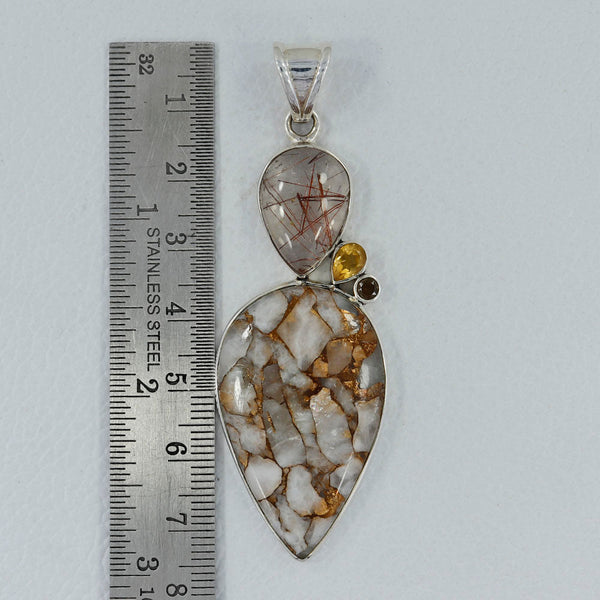 925 Sterling Silver Rainbow Copper Pendants