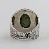 Natural Malachite Silver Ring