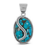 Tibetan Turquoise Silver Pendant