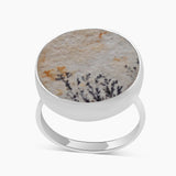 Russian Dendritic Silver Rings