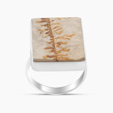 Russian Dendritic Silver Rings