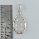 Rainbow Moonstone Silver Pendant