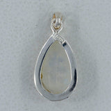 Rainbow Moonstone Silver Pendant