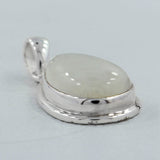 Rainbow Moonstone Silver Pendant