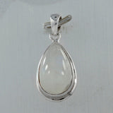 Rainbow Moonstone Silver Pendant