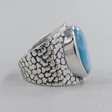 925 Starling Silver Rainbow Moonstone Ring