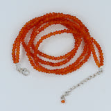 Carnelian Double Strand Beads Necklace - Carnelian Jewelry