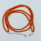 Carnelian Double Strand Beads Necklace - Carnelian Jewelry