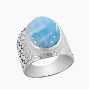 925 Sterling Silver Larimar Rings