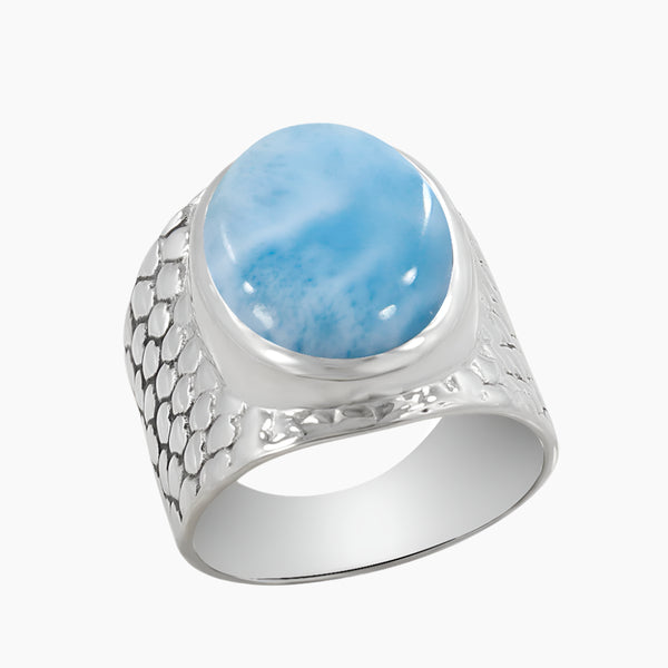 925 Sterling Silver Larimar Rings