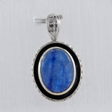 Blue Kyanite Sterling Silver Pendant