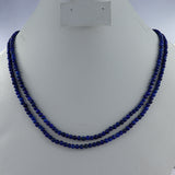 Lapis Lazuli Gemstone Beads 925 Silver Necklace