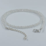 Beaded Crystal Quartz Sterling Silver Necklace Jewelry