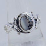 Dendritic Opal Sterling Silver Ring