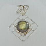 Labradorite Silver Pendant