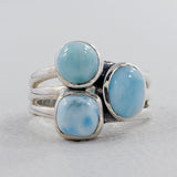 Rainbow Moonstone  Silver Ring