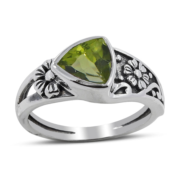 Natural Garnet Sterling Silver Rings