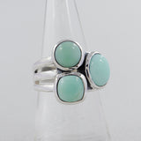 Rainbow Moonstone  Silver Ring