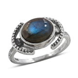 Labradorite Gemstone Silver Rings