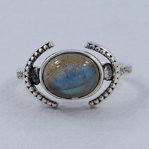 Labradorite Gemstone Silver Rings