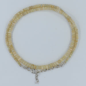 Ethiopian Opal Beads Sterling Silver Necklace