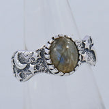 Larimar Silver Designer Rings