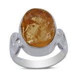 925 Sterling Silver Citrine Ring