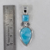 Larimar Sterling Silver Pendant