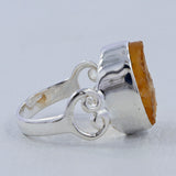 925 Sterling Silver Citrine Ring