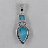 Larimar Sterling Silver Pendant