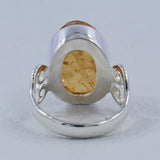 925 Sterling Silver Citrine Ring