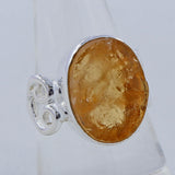 925 Sterling Silver Citrine Ring