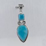 Larimar Sterling Silver Pendant