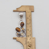 Tiger Eye Silver Pendants