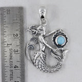 Rainbow Moonstone 925 Silver Pendant