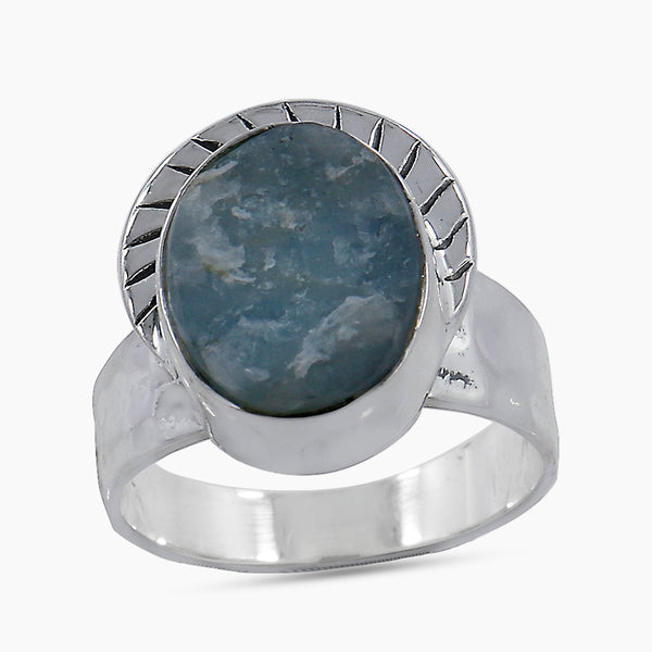 Aquamarine Sterling Silver Ring