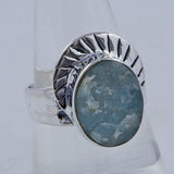 Aquamarine Sterling Silver Ring