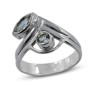 Natural Garnet Sterling Silver Ring