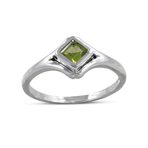 925 Sterling Silver Peridot Rings