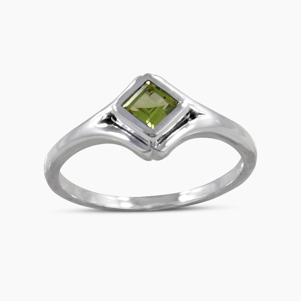 925 Sterling Silver Peridot Rings