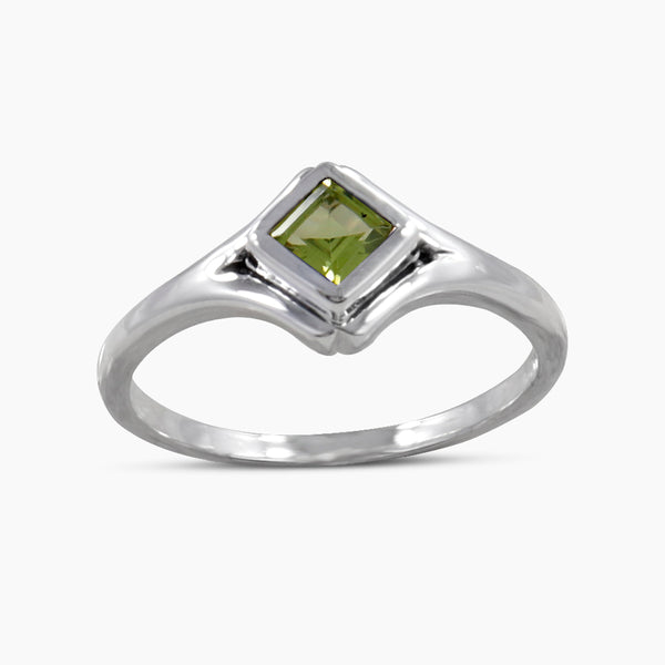 925 Sterling Silver Peridot Rings