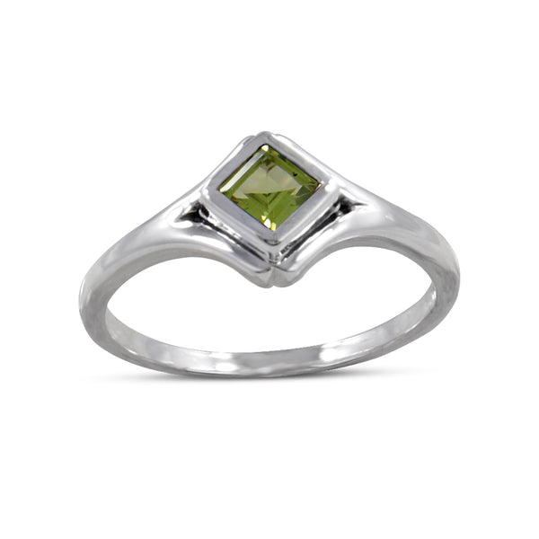 925 Sterling Silver Peridot Rings