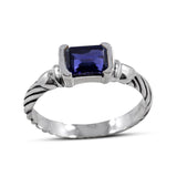 925 Sterling Silver Iolite Ring