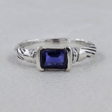 925 Sterling Silver Iolite Ring