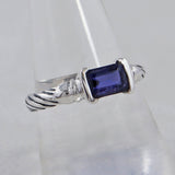 Iolite Designer 925 Sterling Silver Ring