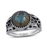 Labradorite Gemstone Silver Ring